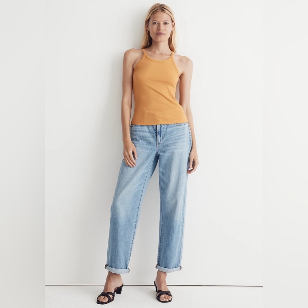 Madewell Brightside Tank Top in Ochre Fresco sz M NWT Perfect basic tank